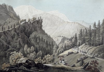 View of the Chamonix Valley, 1789 by Jean Antoine Linck